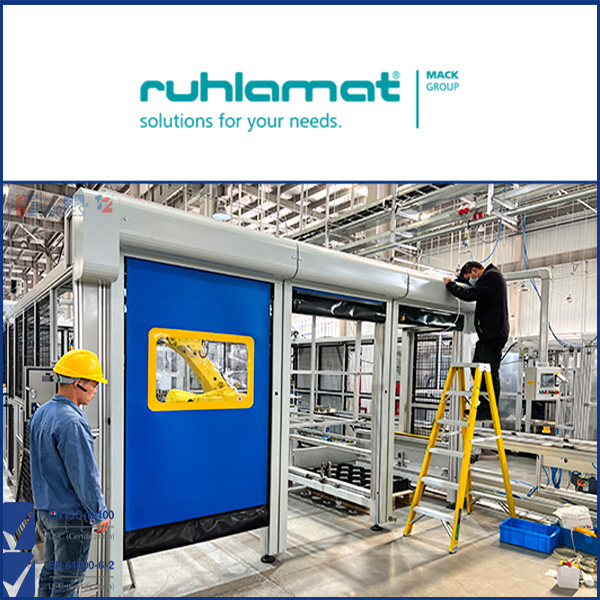 儒拉玛特自动化技术安装设备拉链快速门