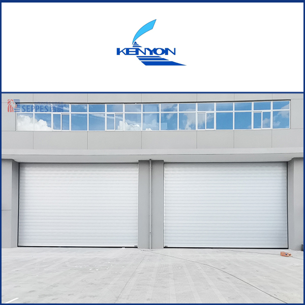 坚永科技物流出货口安装西朗涡轮硬质快速门