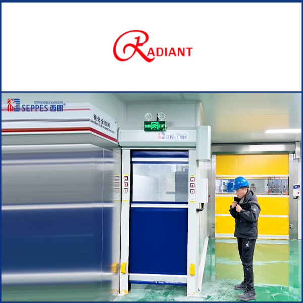 瑞得恩自动化车间通道安装西朗快速门