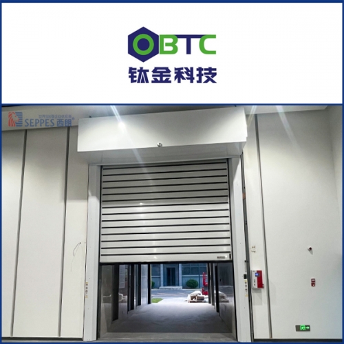 蓝天钛金安装西朗涡轮硬质快速门