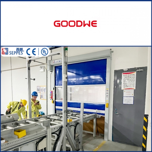 固德威产品输送线复购西朗快速门