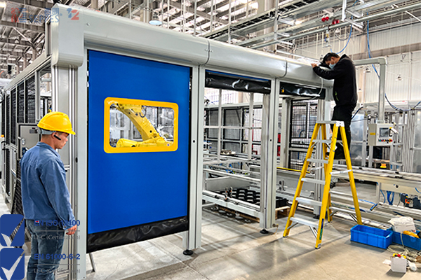 儒拉玛特自动化技术安装设备拉链快速门