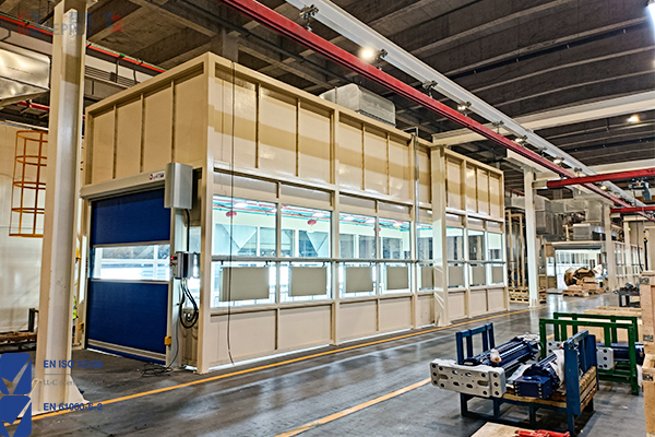 烤漆房安装西朗防爆快速门