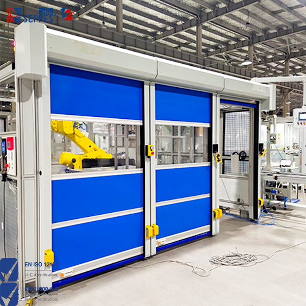 外资工厂机械臂联动快速门