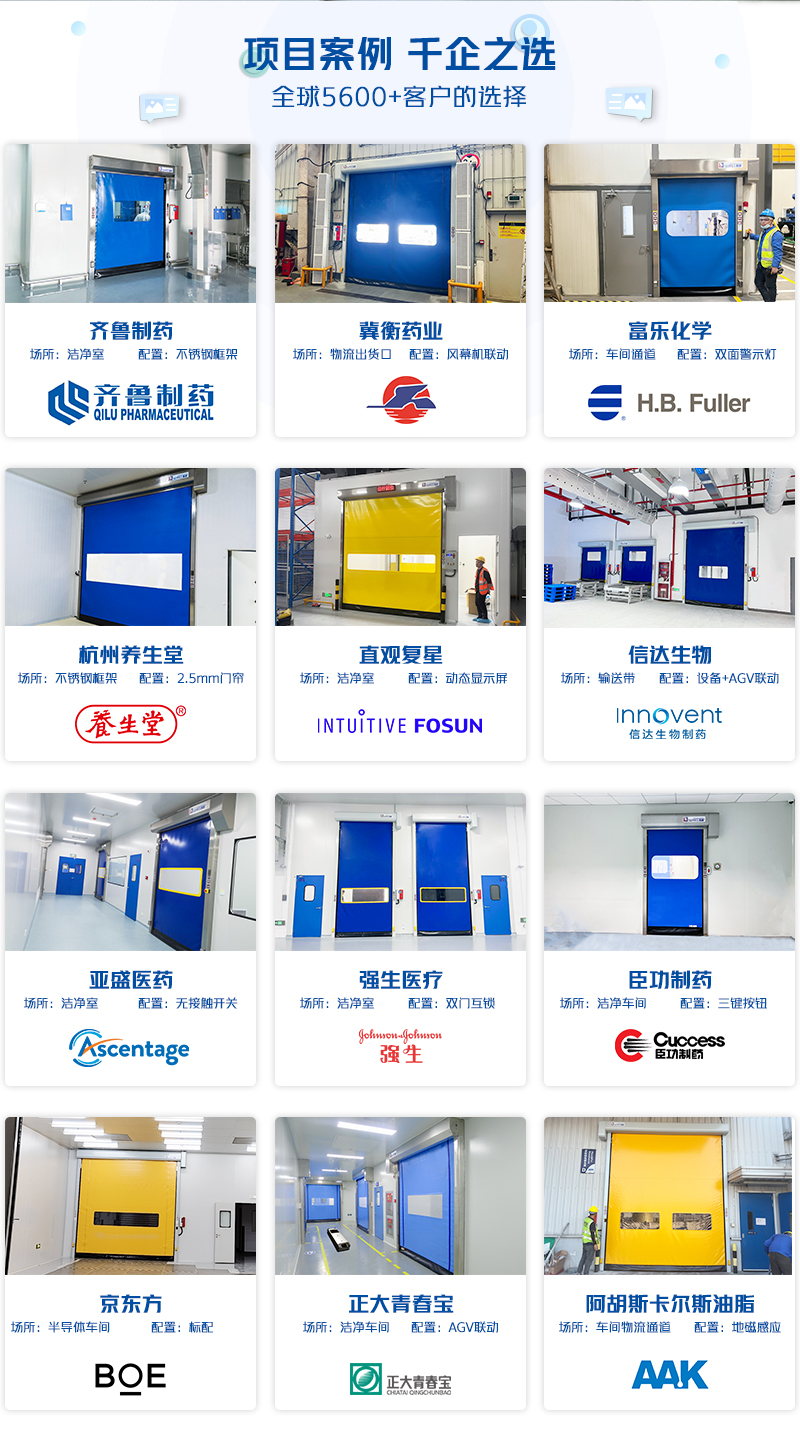 拉链快速门项目案例