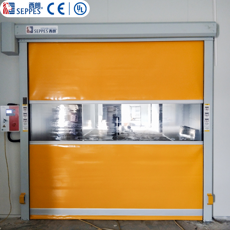 首望生物车间安装西朗快速门