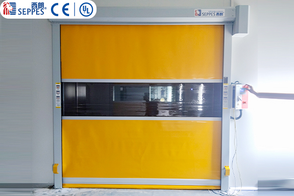 首望生物车间安装西朗快速门