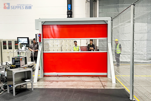 舍弗勒设备间安装西朗防护快速门