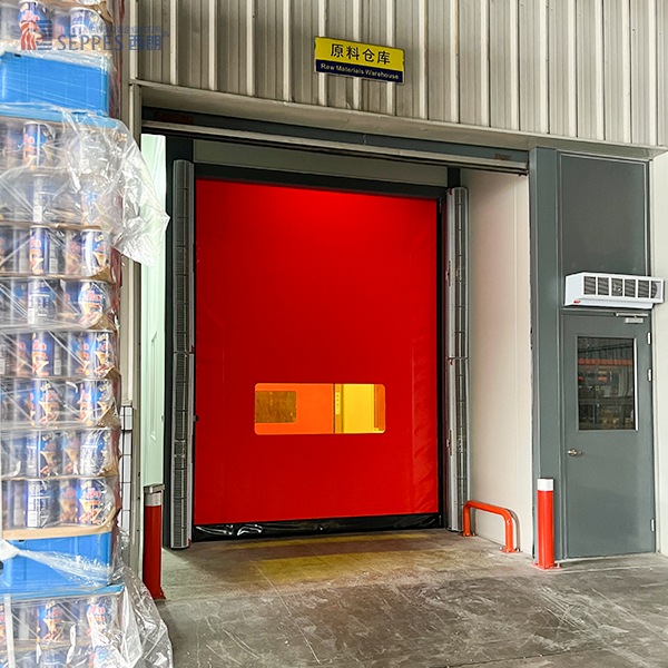 原料仓库ab互锁拉链快速门 原料仓库ab互锁拉链快速门