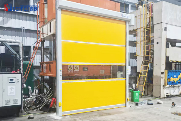 拓普汽车部件车间设备安装西朗快速门