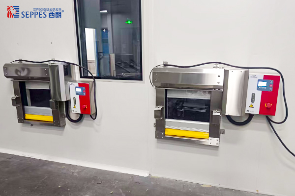 江苏奕农生物股份输送线安装西朗快速门