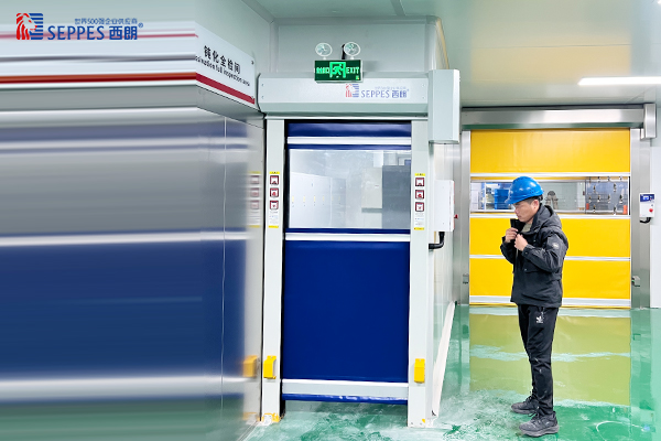 瑞得恩自动化车间通道安装西朗快速门