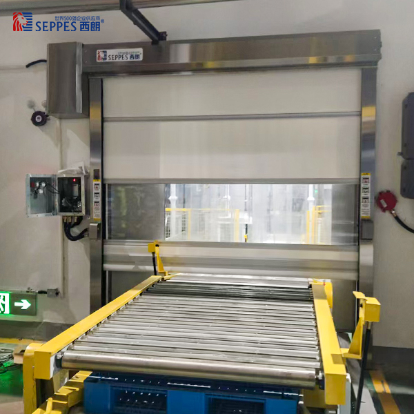 山东御馨生物车间输送线安装西朗快速门