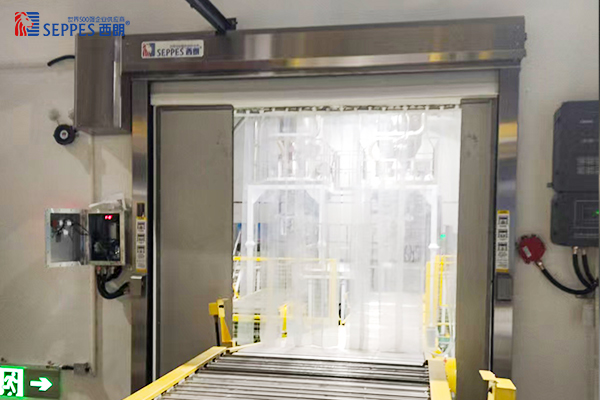 山东御馨生物车间输送线安装西朗快速门