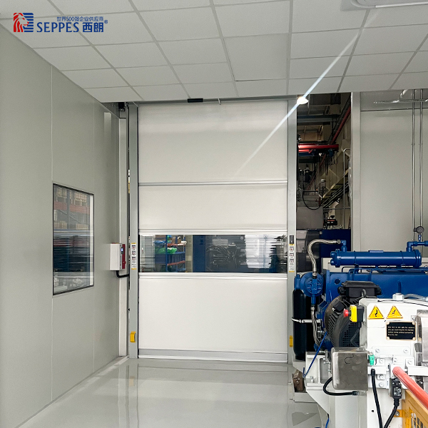 特瑞堡减振技术车间内部安装西朗快速门