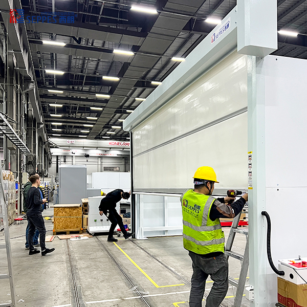 通快（中国）有限公司在视觉检测设备上安装西朗快速门