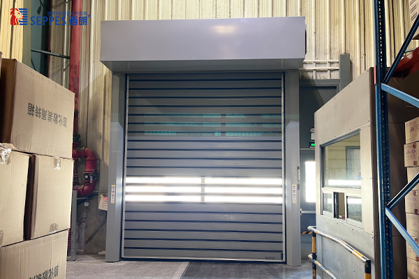 oishi上好佳食品工厂安装涡轮硬质快速门