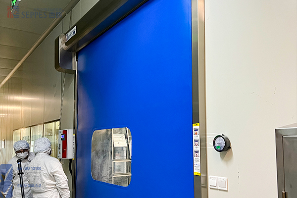 药品仓库30pa密封拉链快速门